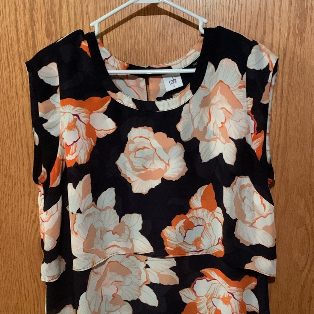 Cabi Blossom Tiered Blouse, Style 5030, Size Large, Used - Like New